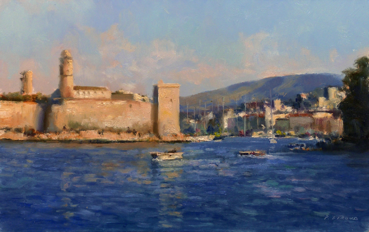 Peinture : Vieux Port Marseille 