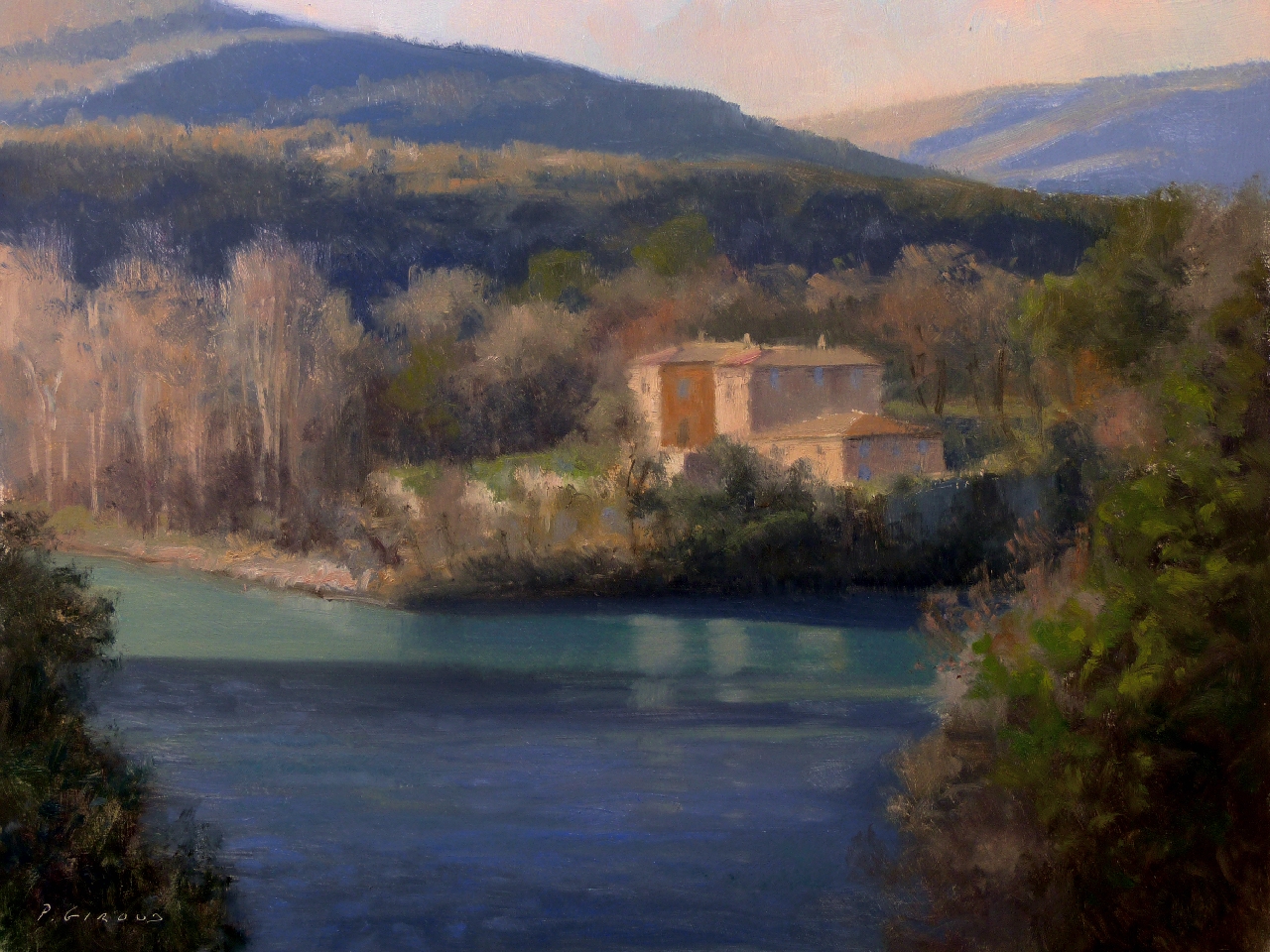 Peinture : Le Moulin de la Cazette (Sisteron) 