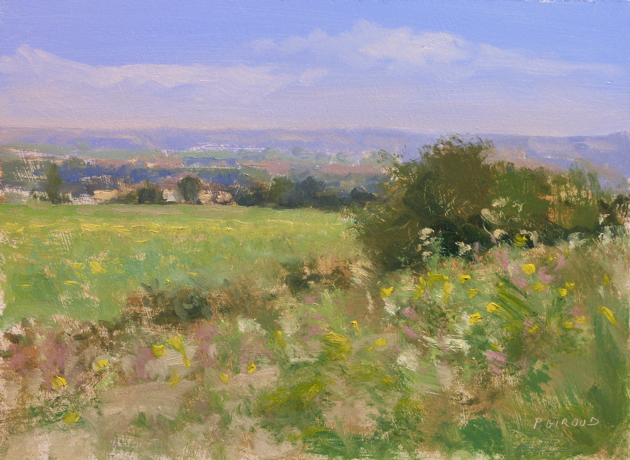 Peinture : Prés vers Sisteron 