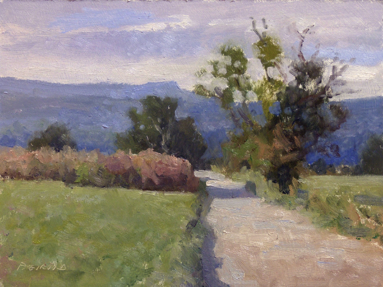 Peinture : Chemin vers Peipin 