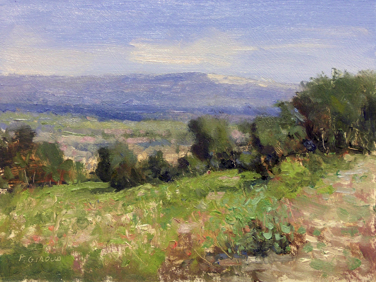 Peinture : Vers le Ventoux 