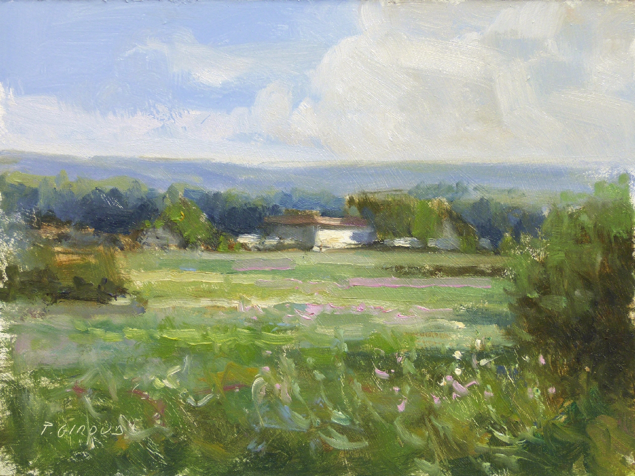 Peinture : Ferme près de Mison 