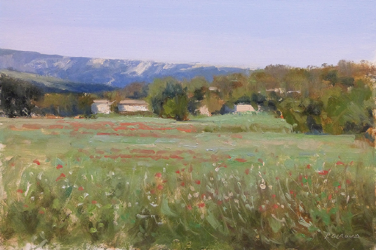 Peinture : Campagne vers Aix en Provence