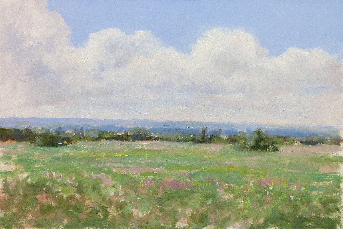 Peinture : Champs près de Joucas 