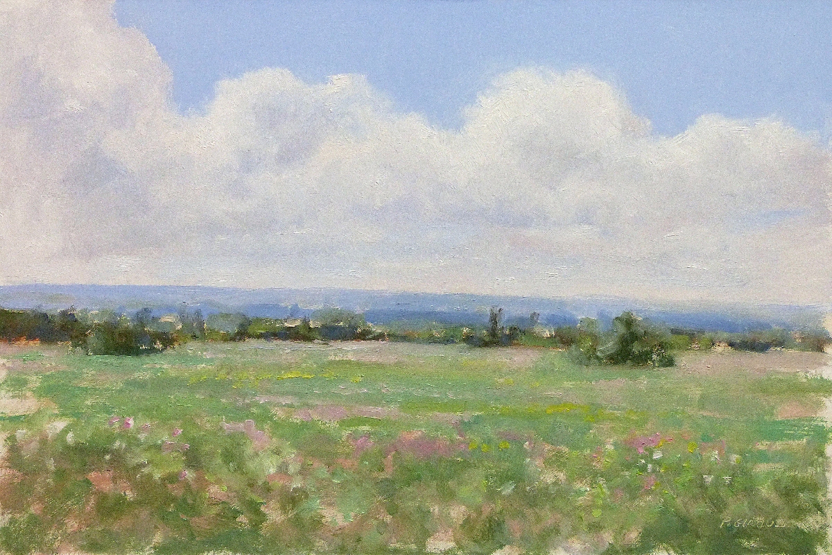 Peinture : Champs près de Joucas