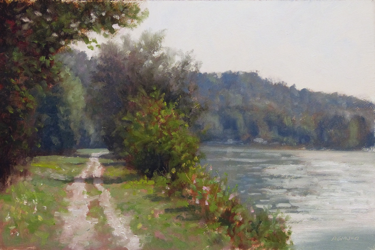 Peinture : Lac Ste Croix 
