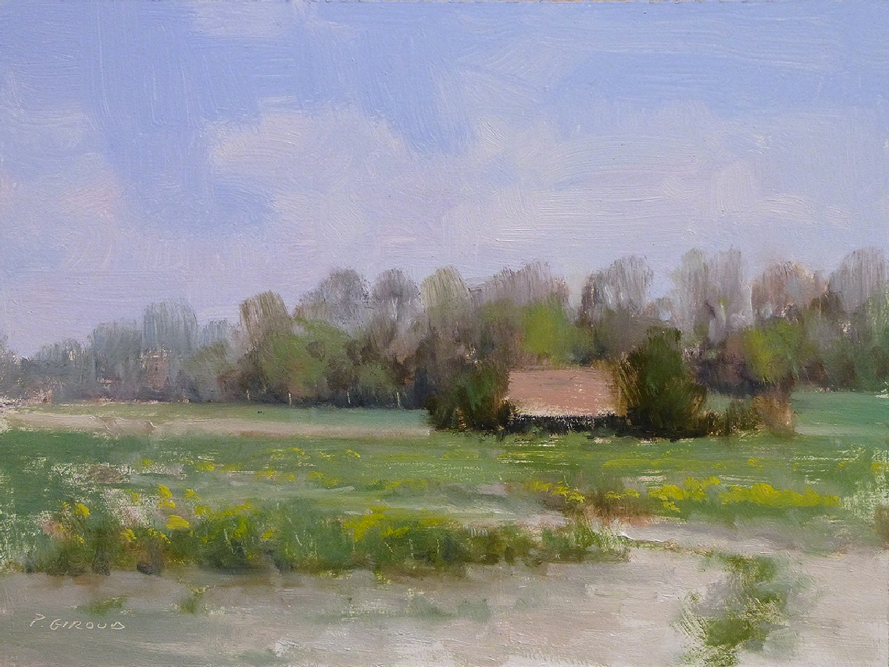 Peinture : Grange vers Ribiers 