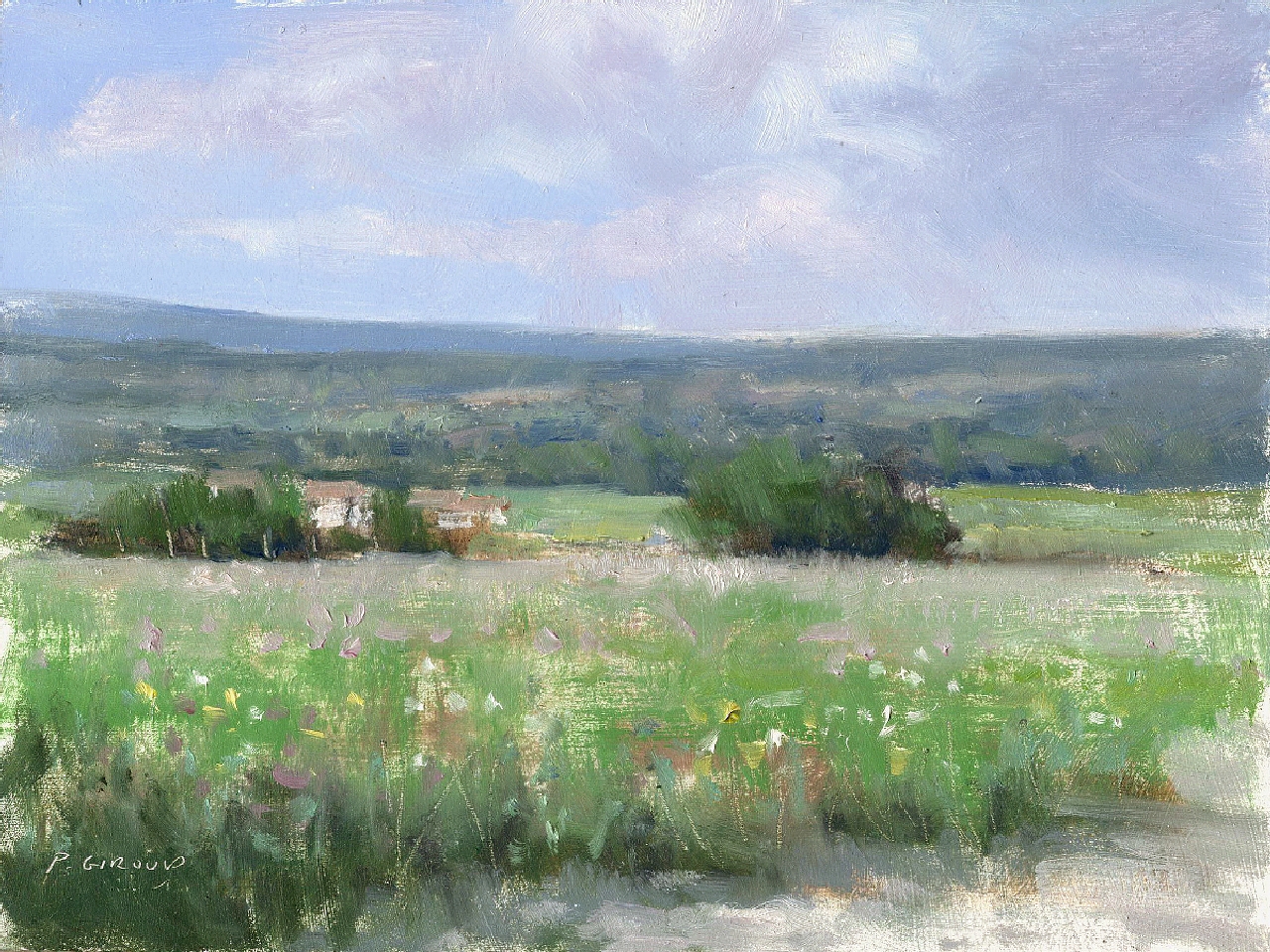 Peinture : Chemin vers Salignac 