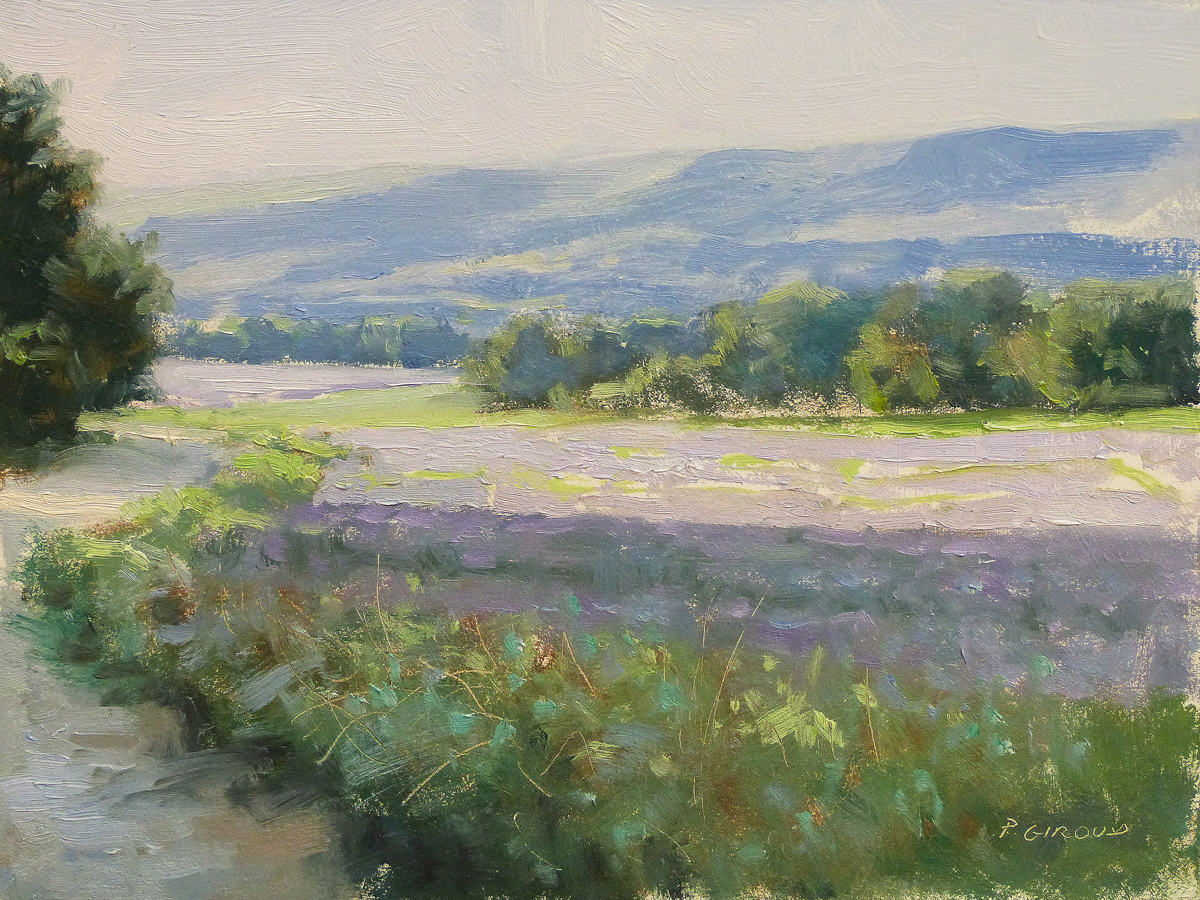 Peinture : Fin de Journée vers Grignan 