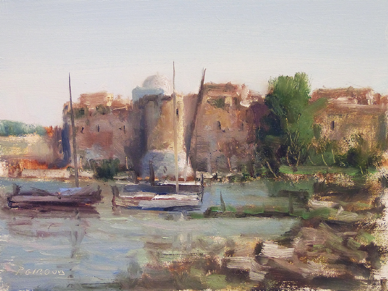 Peinture : Port de Houmt Souk 