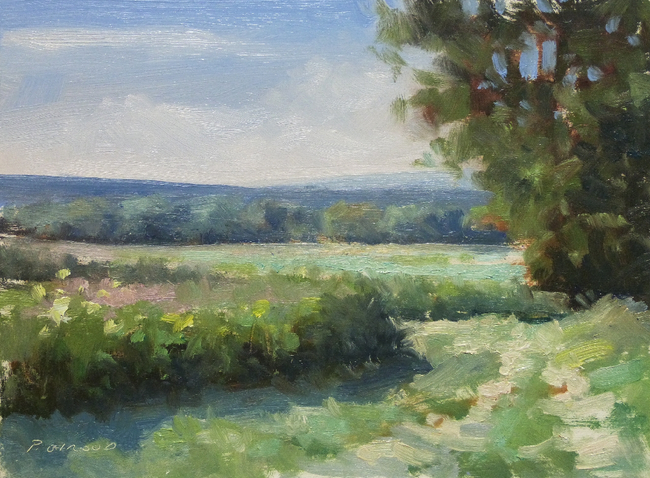 Peinture : Chemin près de Sisteron 