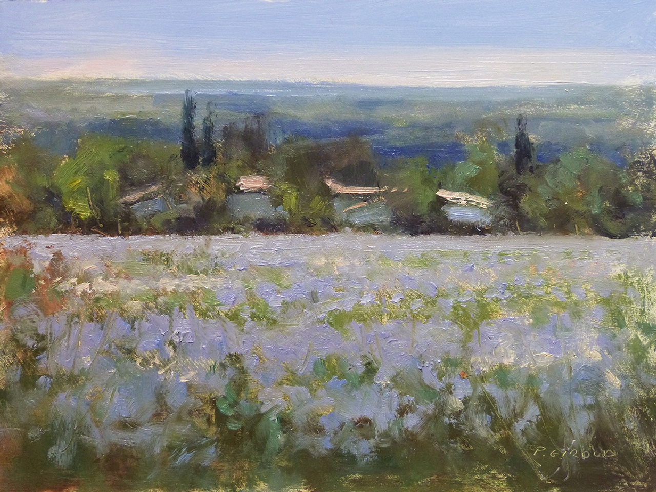 Peinture : Mas vers Grignan 