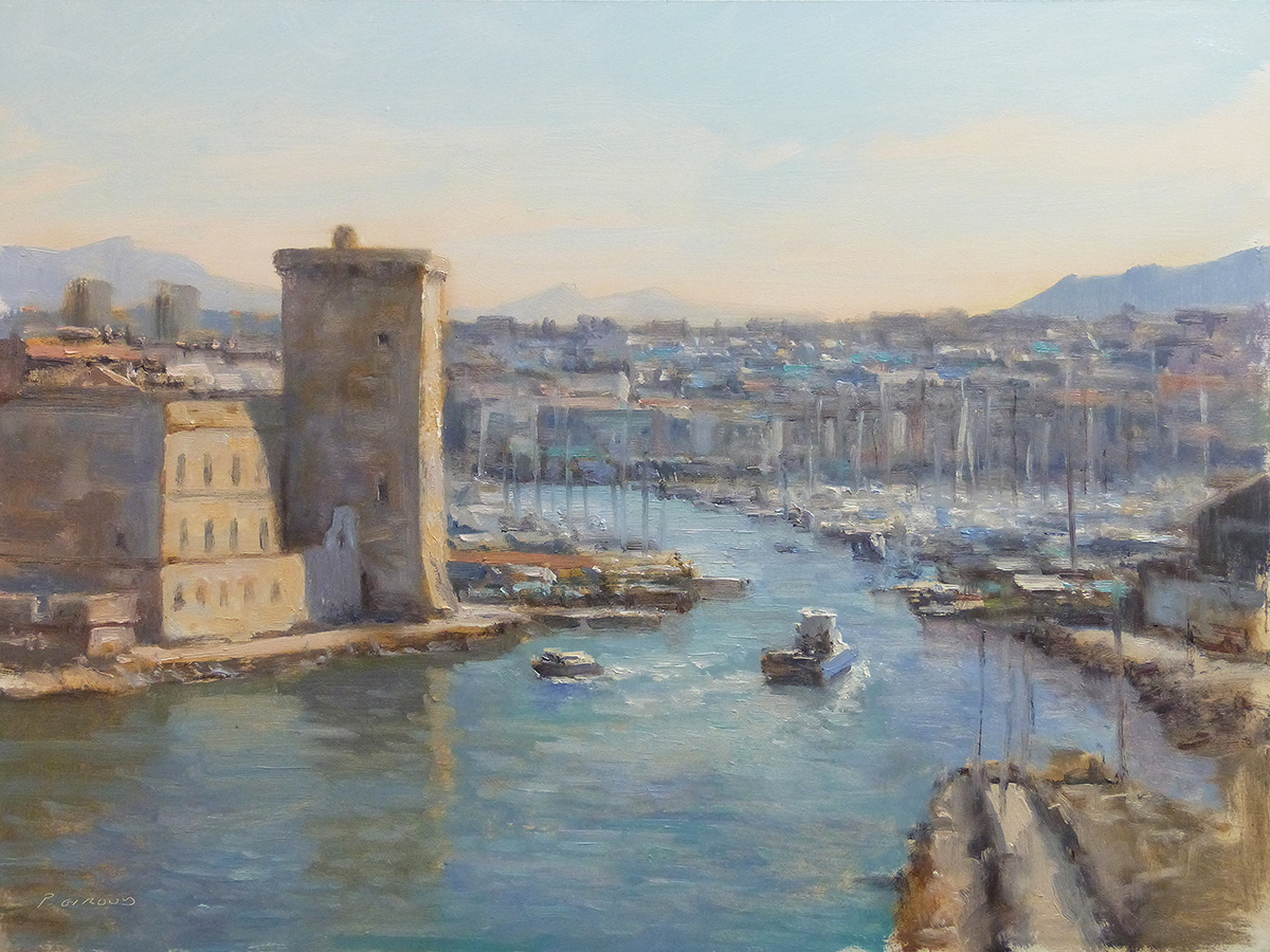 Peinture : Vieux Port Marseille