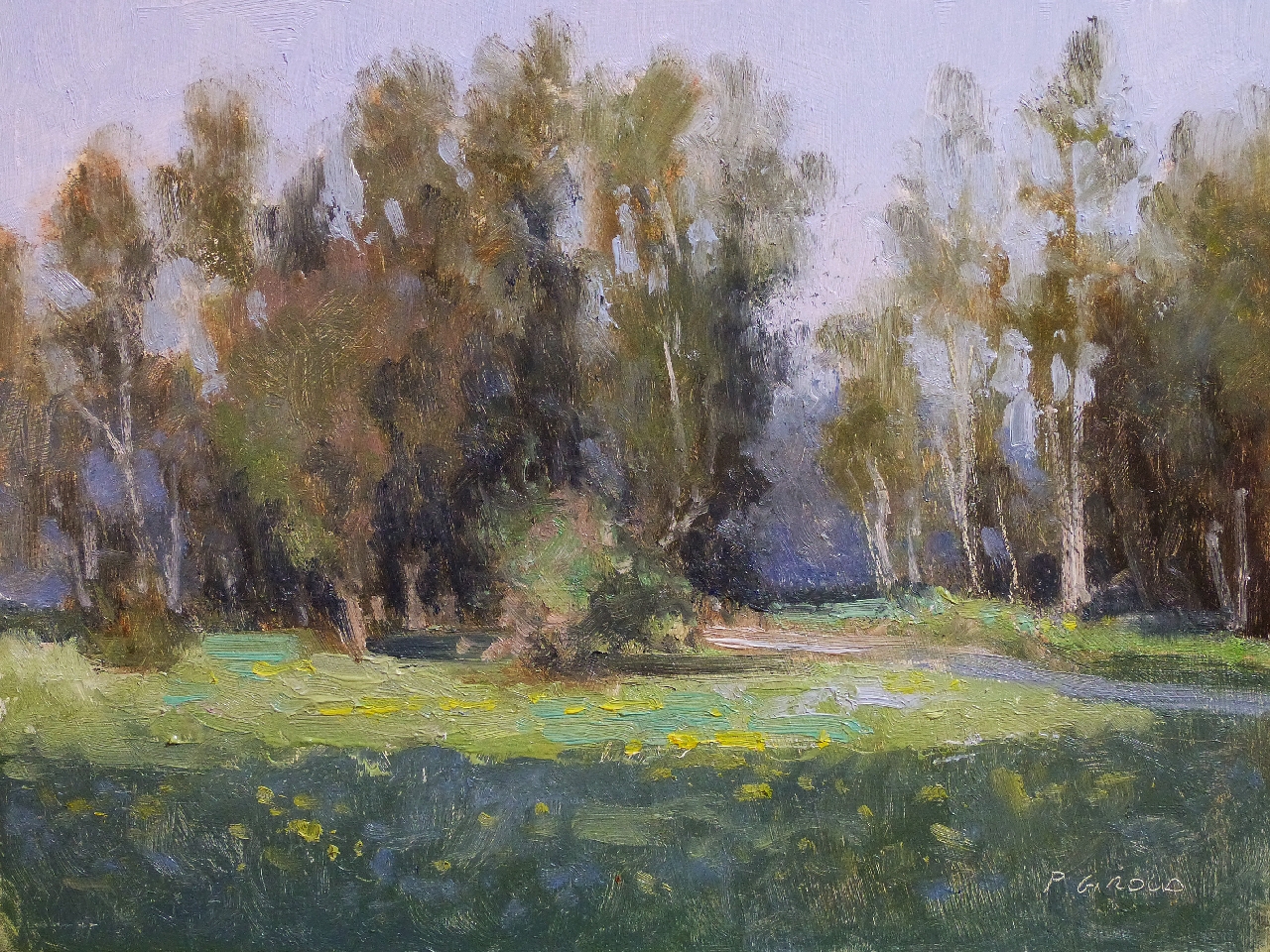 Peinture : Clairière près du Sasse 