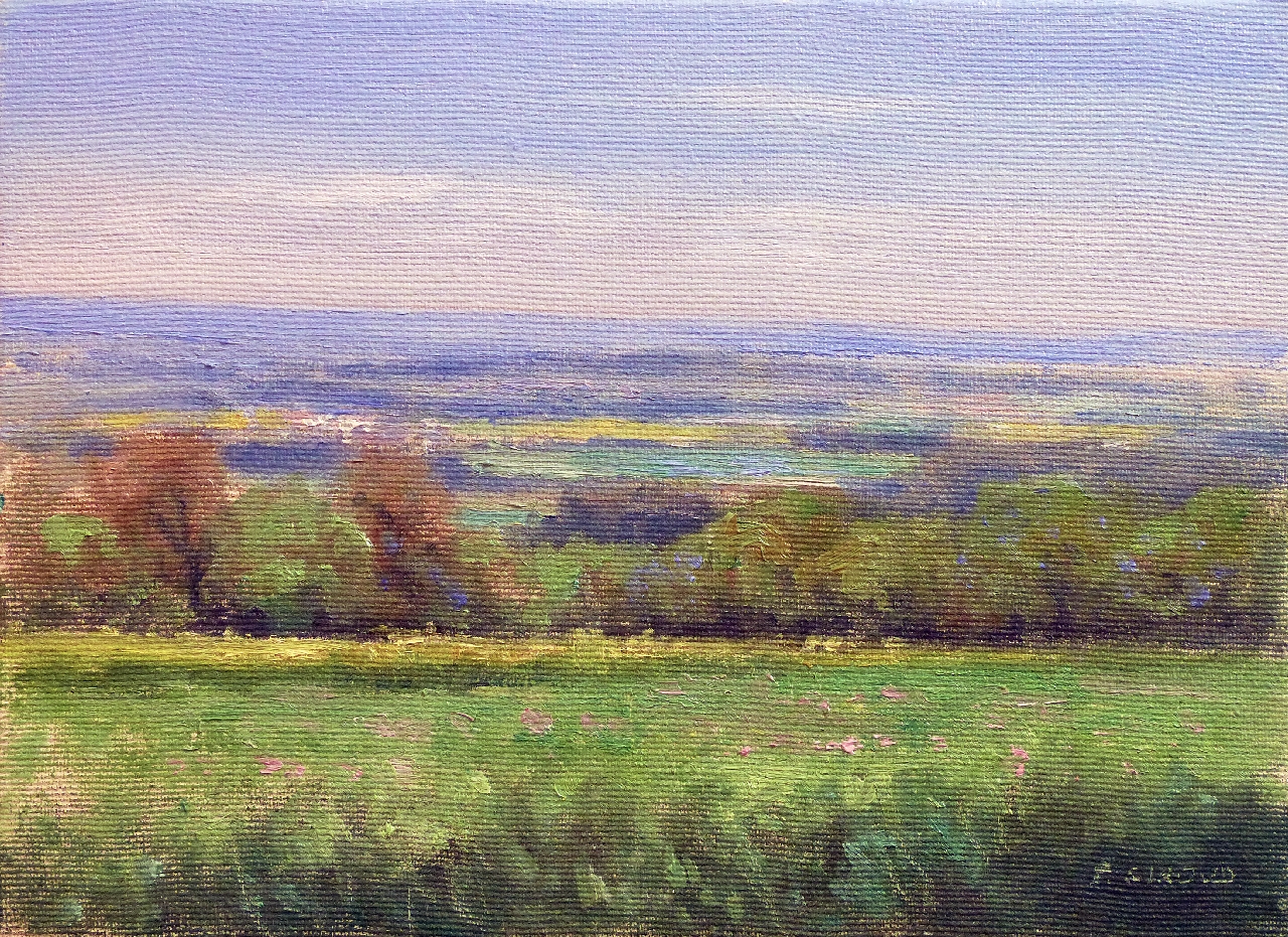 Peinture : Champs de Colza 