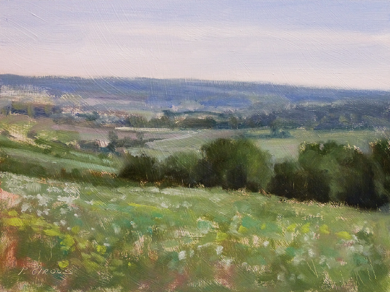 Peinture : Campagne dans le Luberon