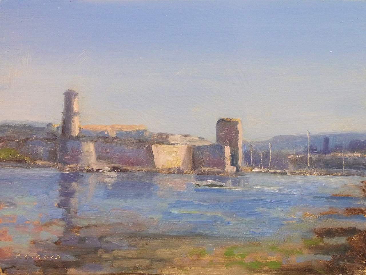 Peinture : Vieux Port de Marseille 