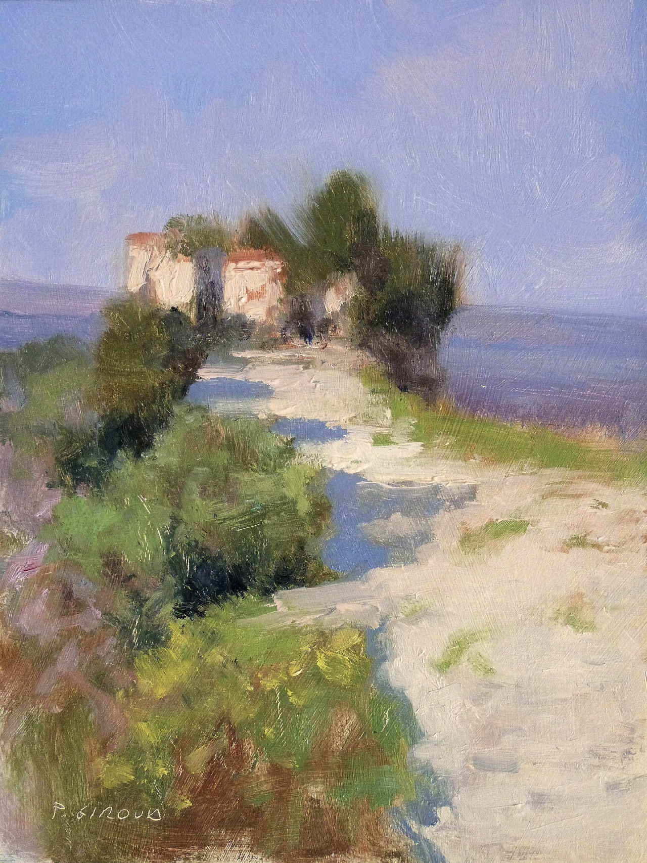 Peinture : Chapelle en Provence