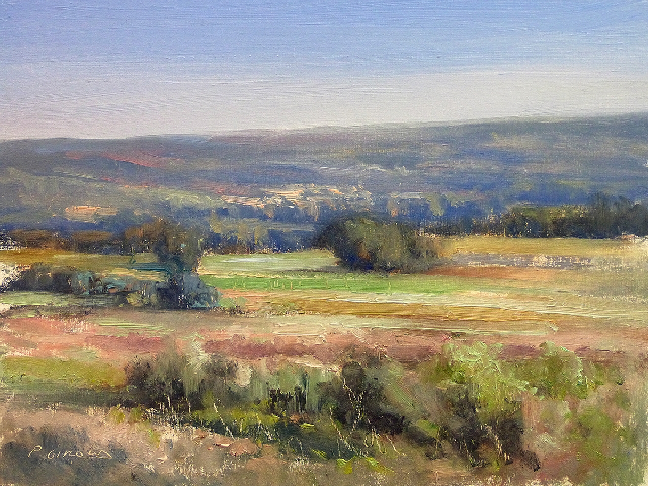 Peinture : Automne vers Ribiers 