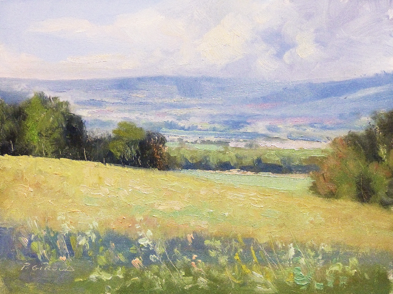 Peinture : Campagne vers Sisteron 