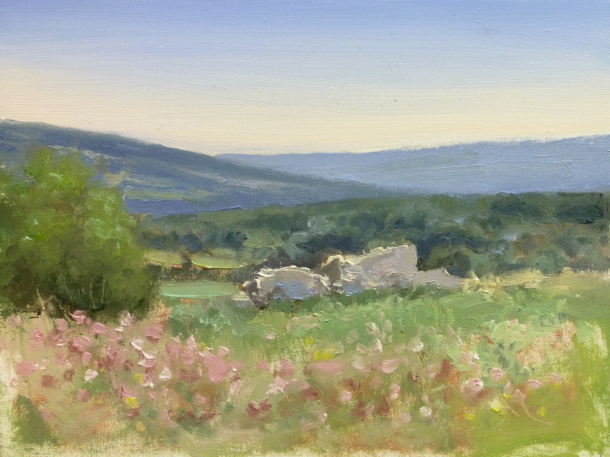 Peinture : Ruine vers Ribiers 