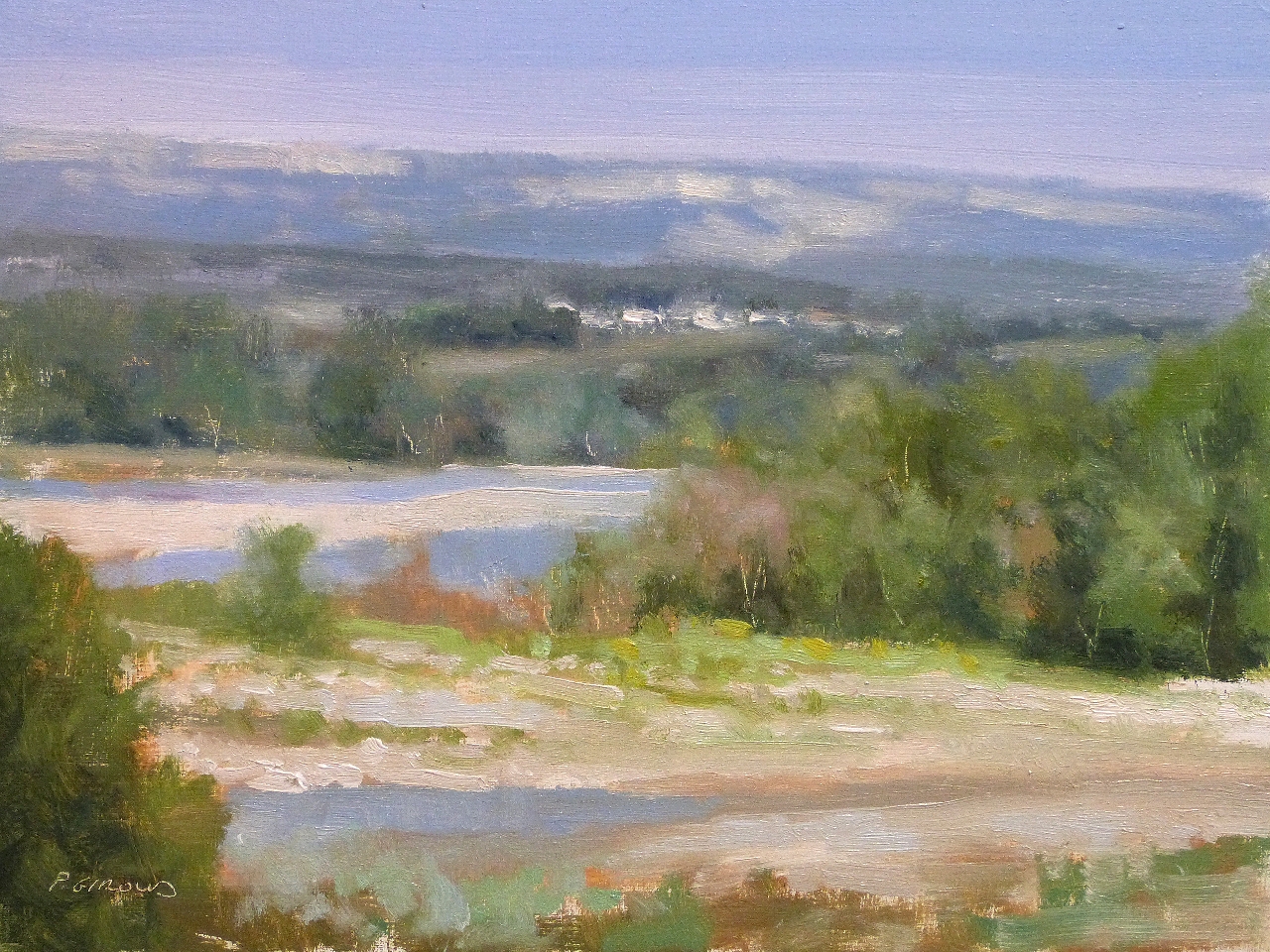 Peinture : La Durance 