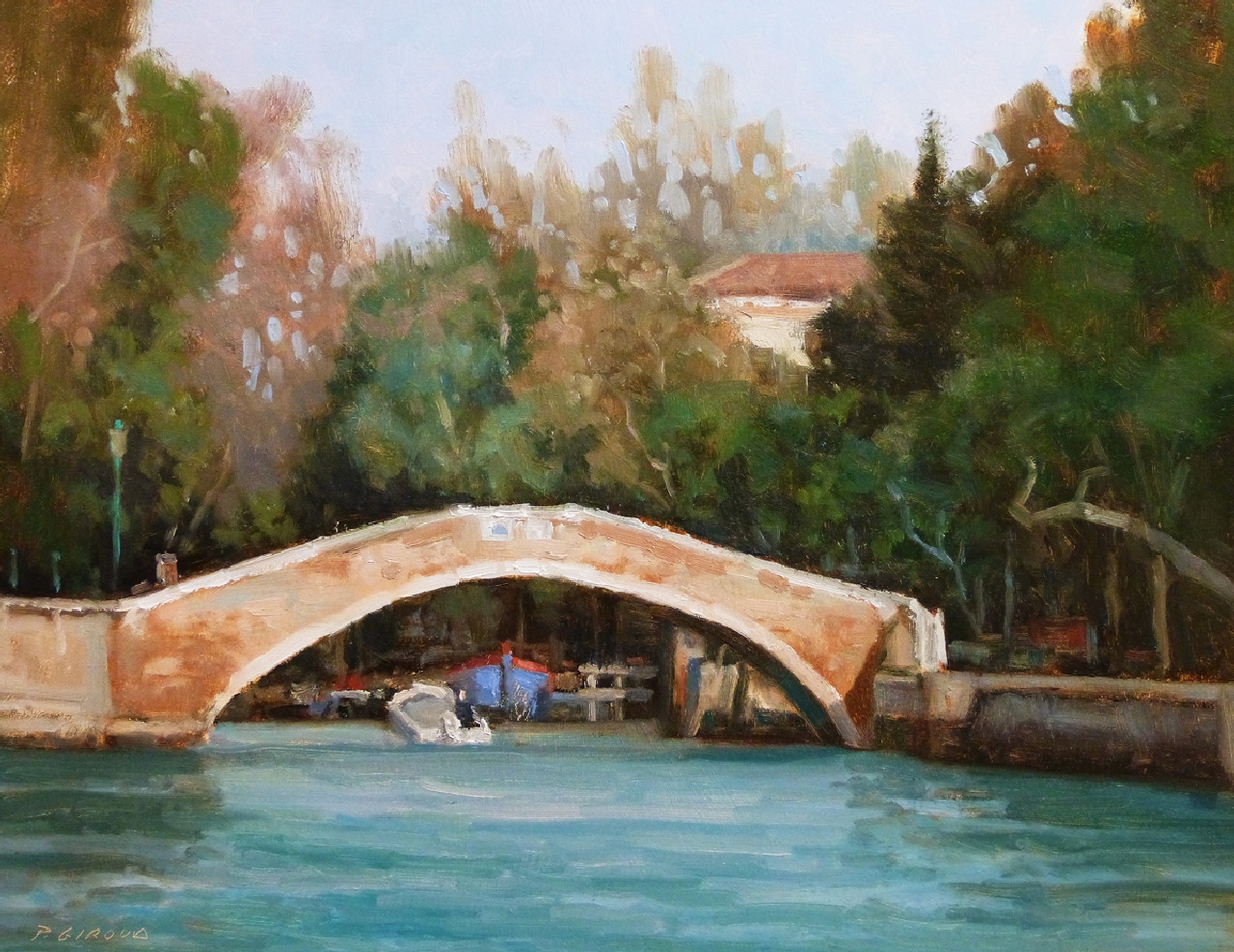 Peinture : Canal à Venise 