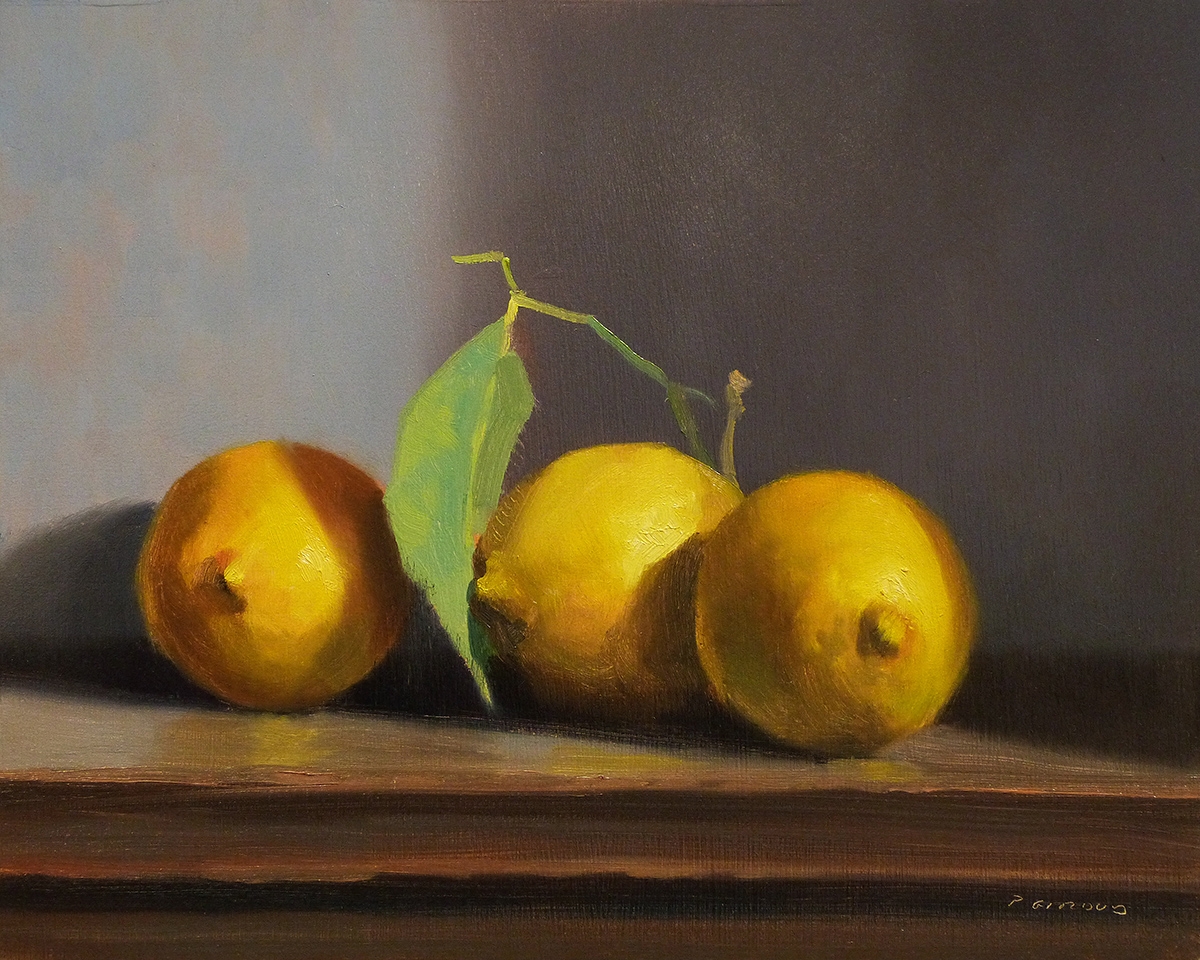 Peinture : 3 Citrons 