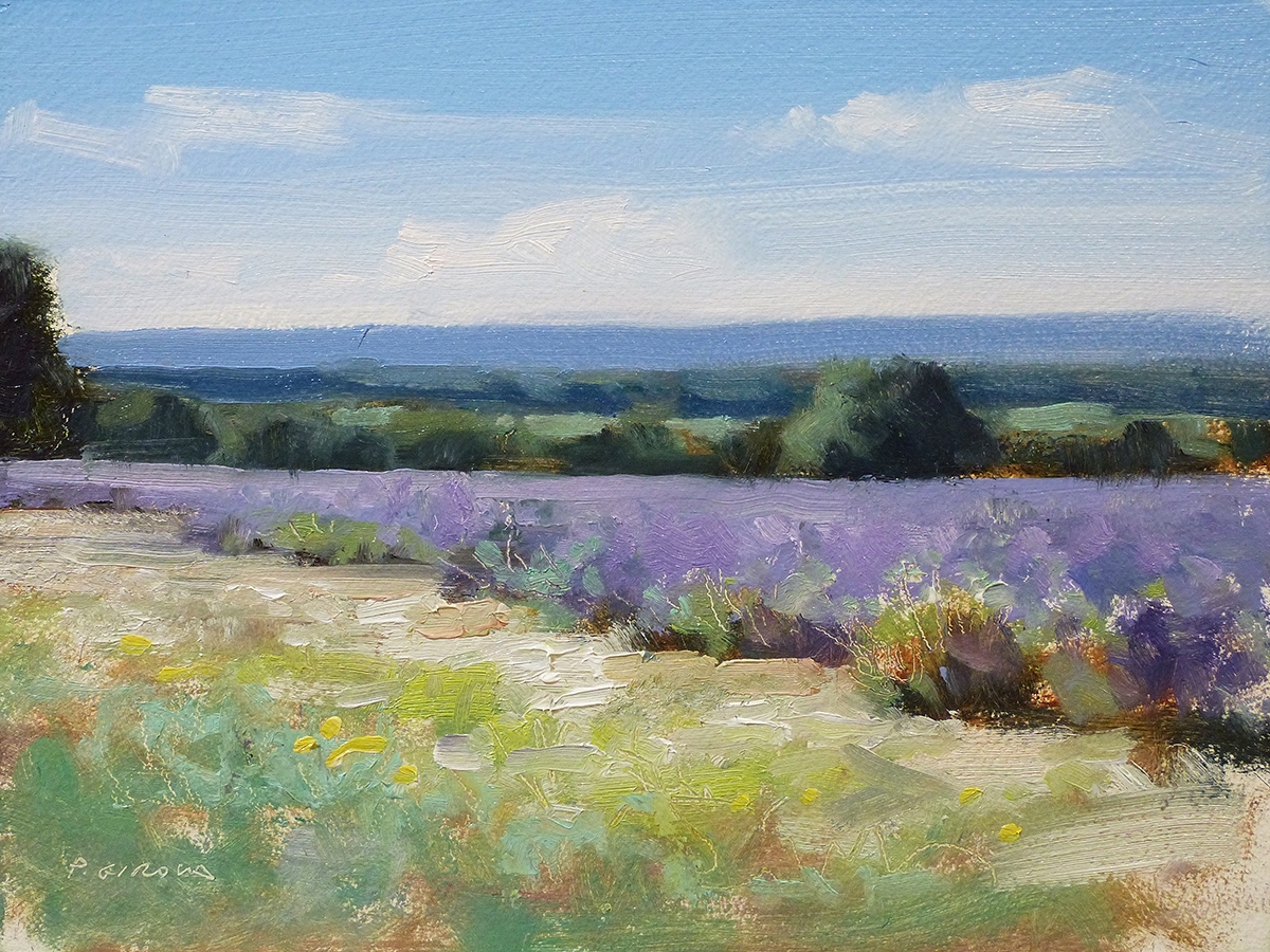 Peinture : Lavandes vers Taulignan Peinture : Lavandes vers Taulignan