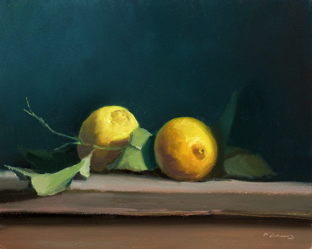 Peinture : Citrons