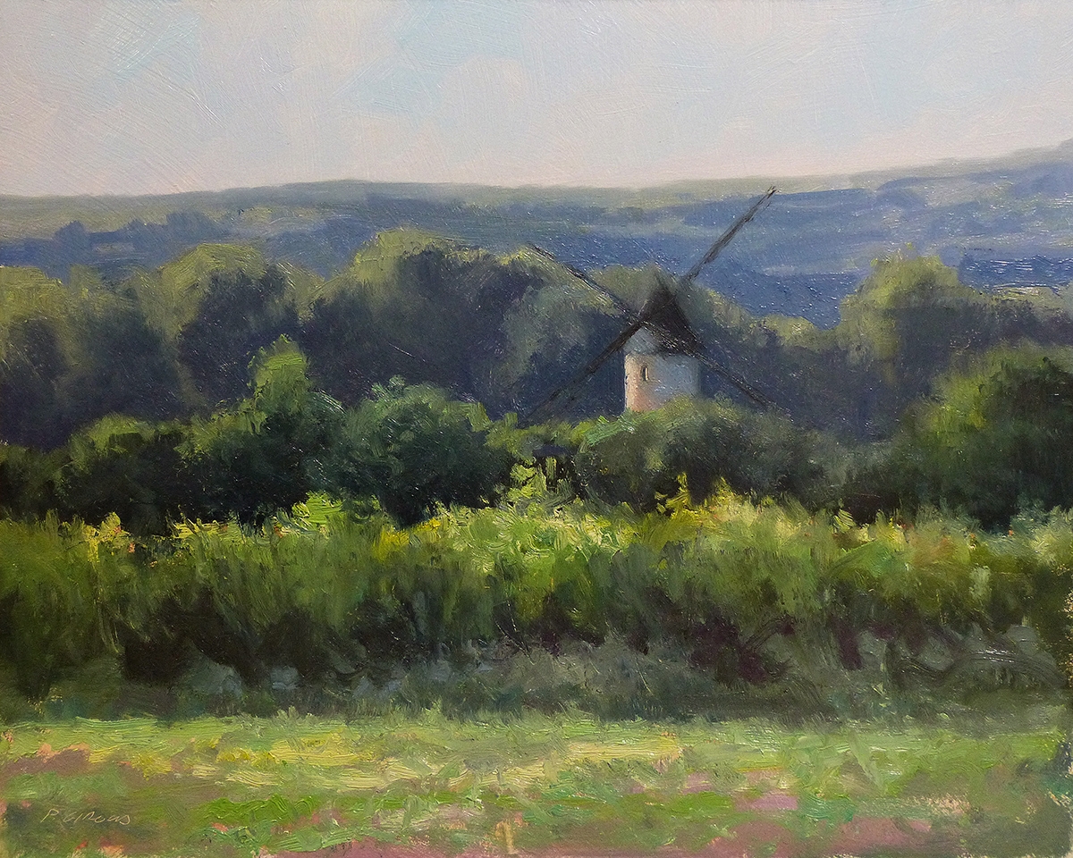Peinture : Moulin vers Joucas
