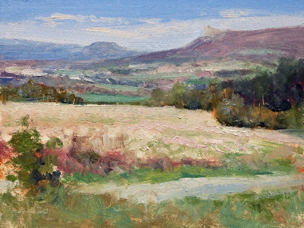 Peinture : Plateau de Sisteron (La Marquise)