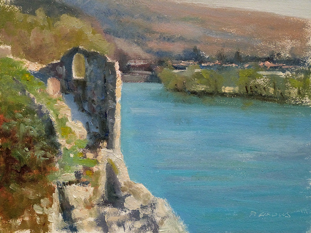 Peinture : Pont de la Baume (Sisteron) 