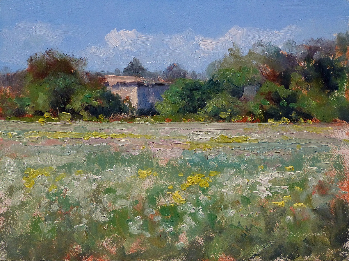 Peinture : Campagne vers Sisteron (Le Gand) 