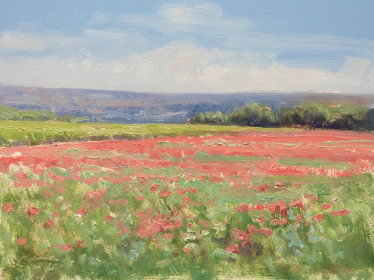 Peinture : Coquelicots 