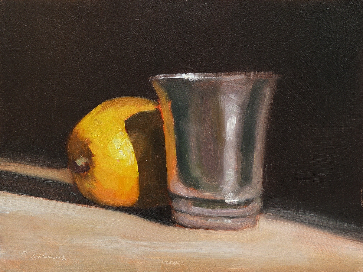 Peinture : Citron et Gobelet 