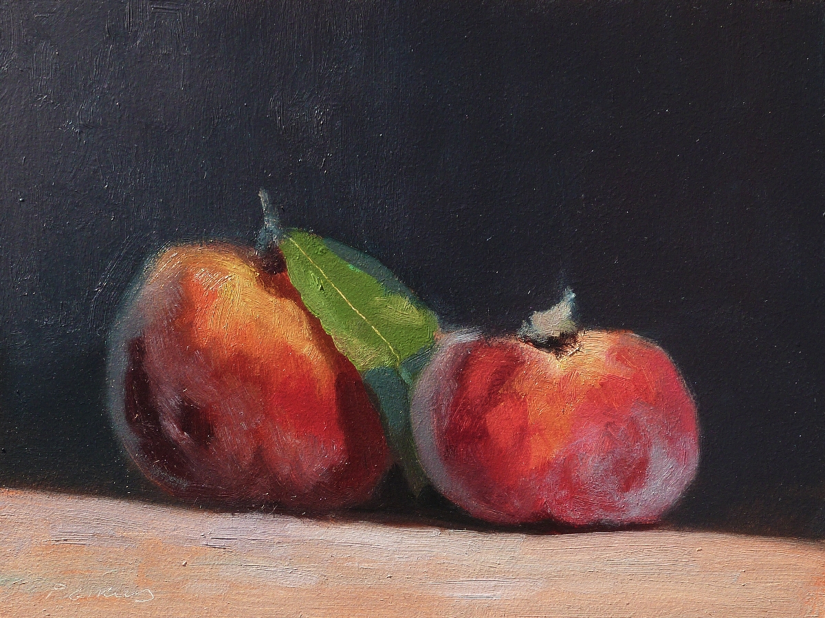 Peinture : 2 Pêches 
