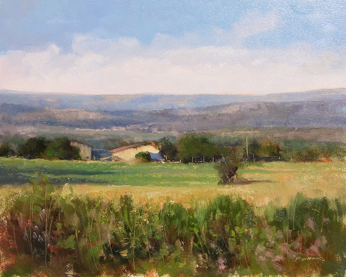 Peinture : Ferme vers Mison 
