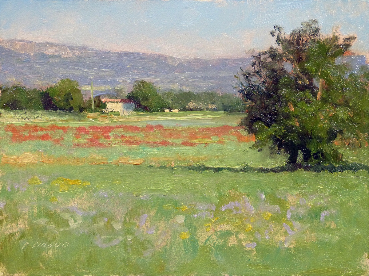Peinture : Ferme vers le Poêt 