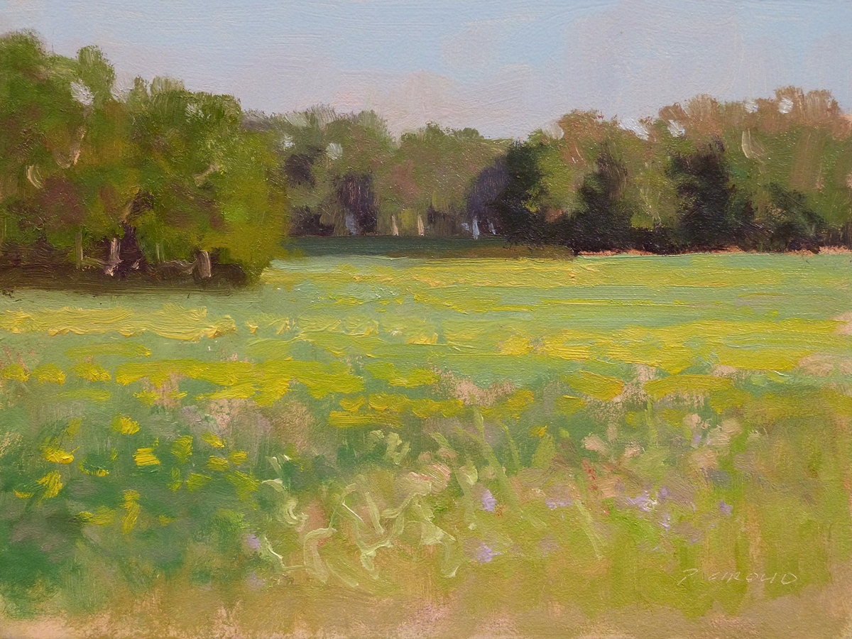 Peinture : Prairie vers St Jean