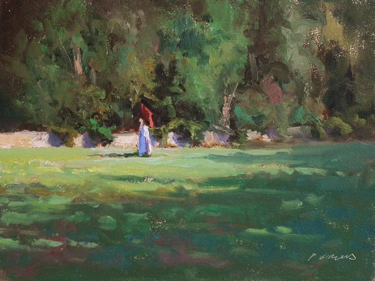 Peinture : Dans le Jardin 
