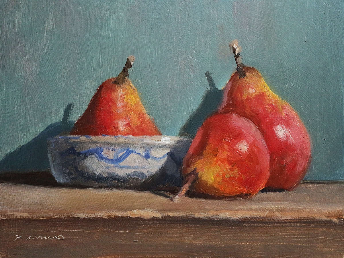 Peinture : 3 Poires Williams 