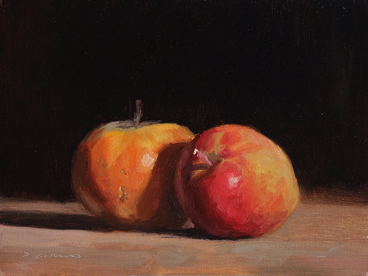 Peinture : 2 Pommes 