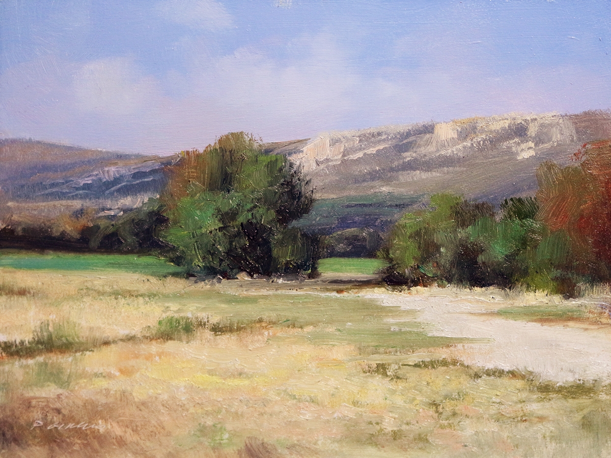 Peinture : Chemin près de Mison Peinture : Chemin près de Mison