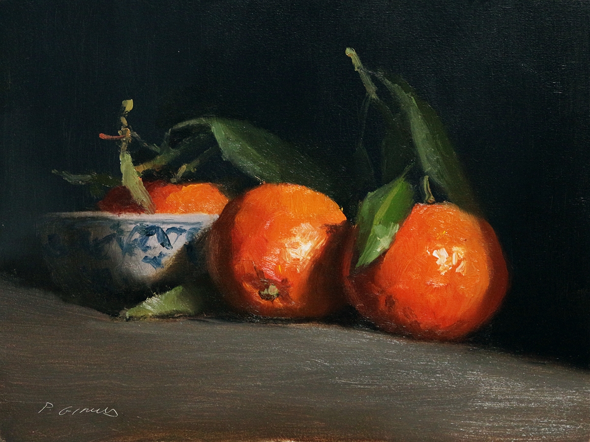 Peinture : 3 Clémentines 