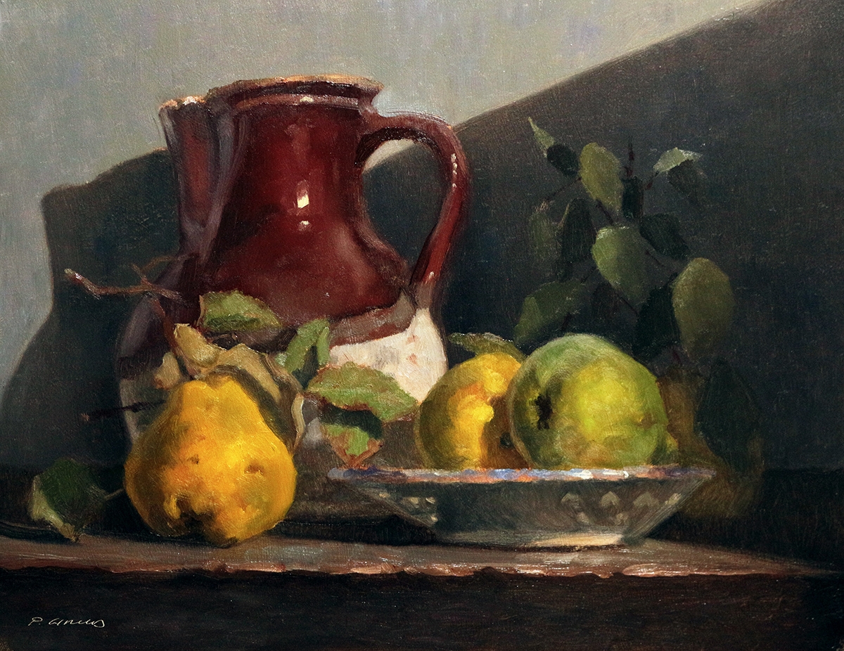 Peinture : Coings et Pichet 