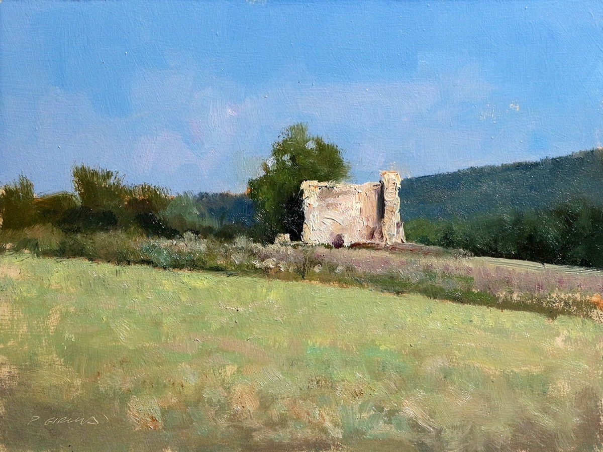 Peinture : Cabanon vers Ribiers 