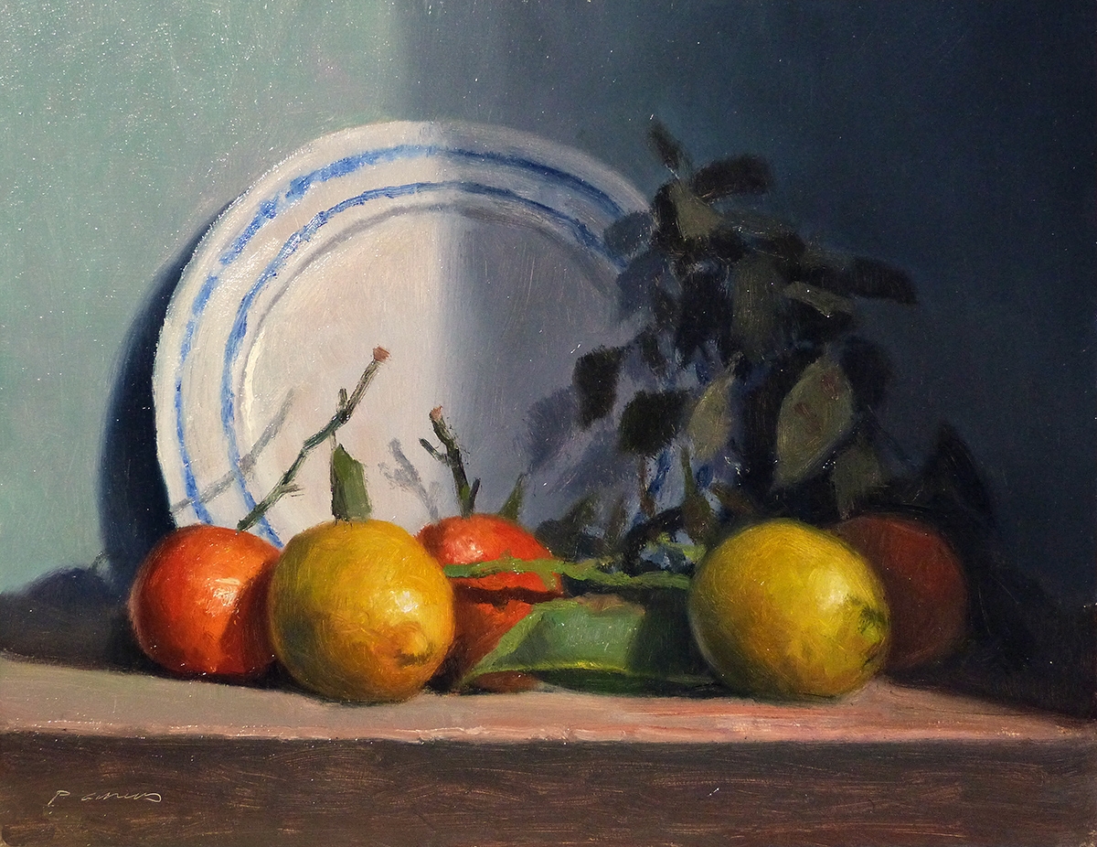 Peinture : Citrons et Clémentines 