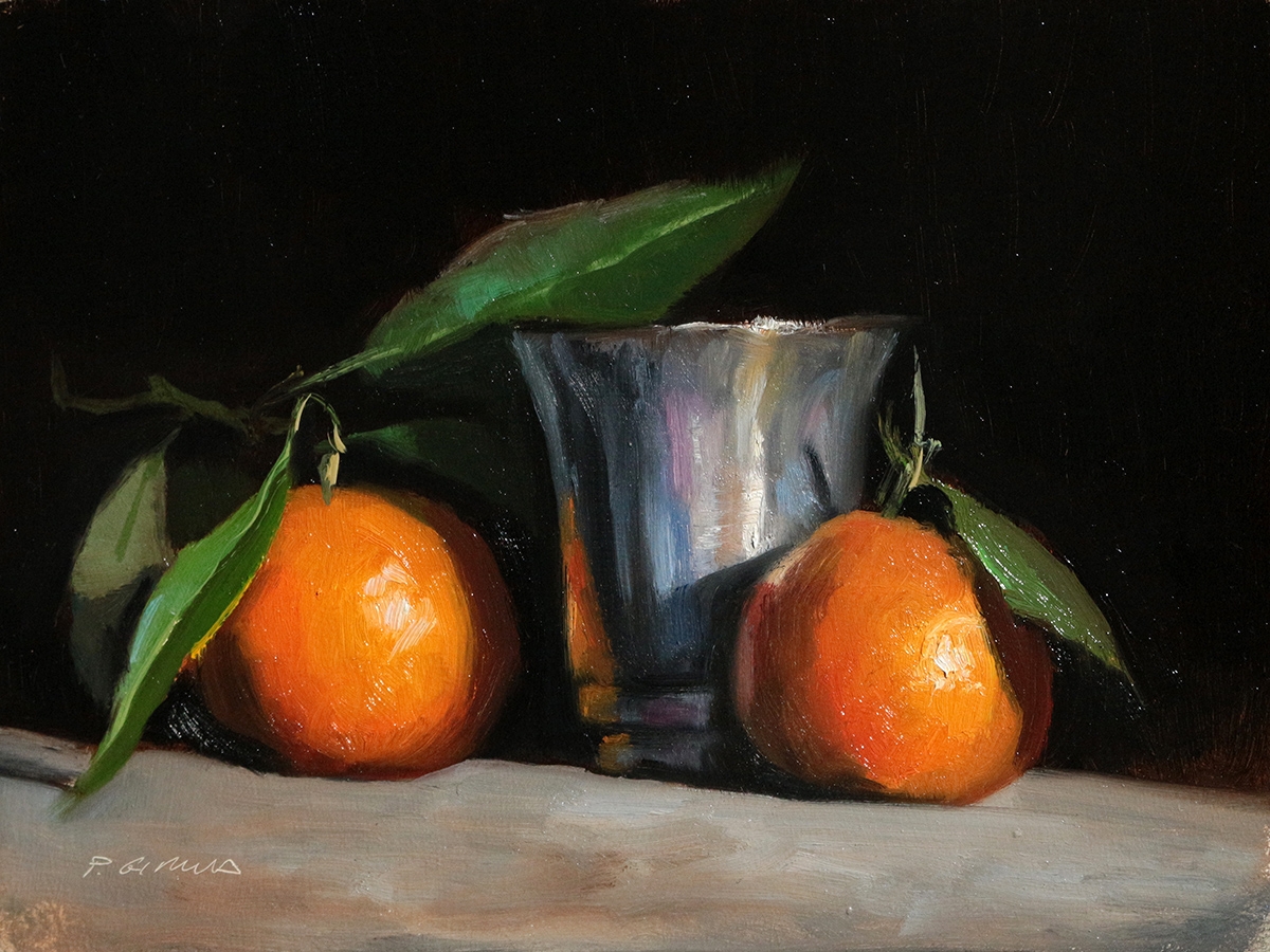Peinture : 2 Clémentines 