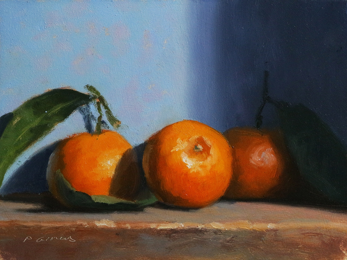Peinture : 3 Clémentines 